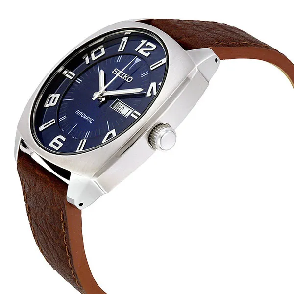Đồng Hồ Nam Seiko Recraft Automatic Blue Dial Brown Leather Men's Watch SNKN37 Màu Nâu D-JP - Đồng hồ - Vua Hàng Hiệu