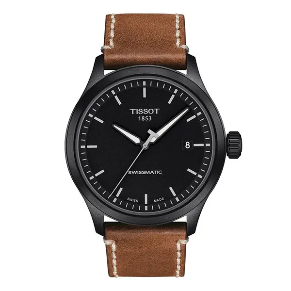 Đồng Hồ Nam Tissot Gent XL Automatic Black Dial Men's Watch T116.407.36.051.01 Màu Nâu - 1