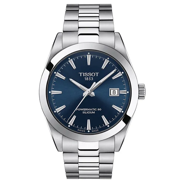 Đồng Hồ Nam Tissot Powermatic 80 Automatic Blue Dial Men's Watch T127.407.11.041.00 Màu Xanh Bạc