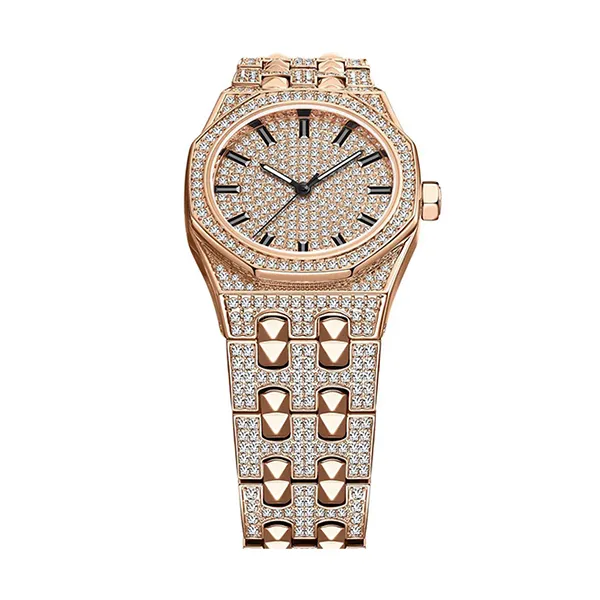 Đồng Hồ Nữ Davena Crystal D61692 Rose Gold Màu Vàng Hồng