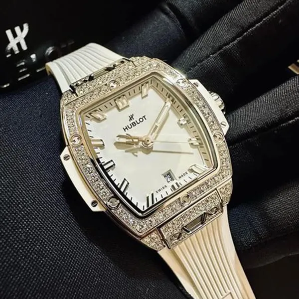 Đồng Hồ Nữ Hublot Spirit Pave White 32mm Màu Trắng Bạc - Đồng hồ - Vua Hàng Hiệu