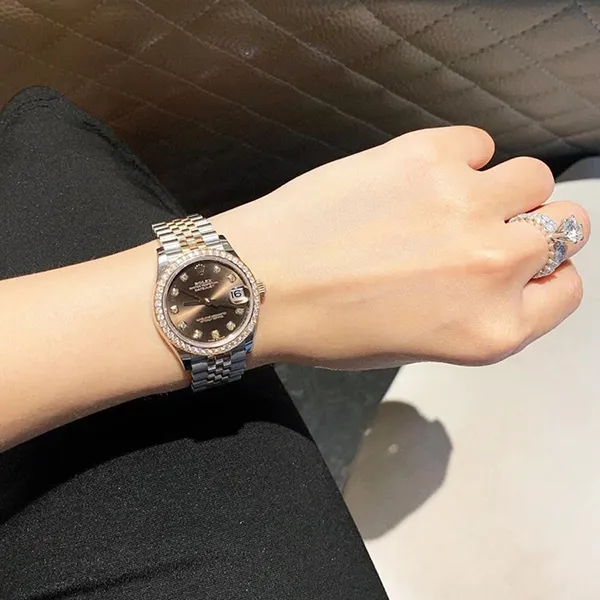 Đồng Hồ Nữ Rolex DateJust 278381RBR Chocolate Màu Nâu Bạc