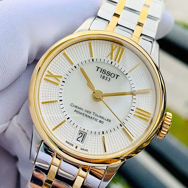 Đồng Hồ Nữ Tissot T-Classic Mother Of Pearl Dial Ladies Watch T099.207.22.118.00 Màu Demi (Vàng-Bạc) - Đồng hồ - Vua Hàng Hiệu