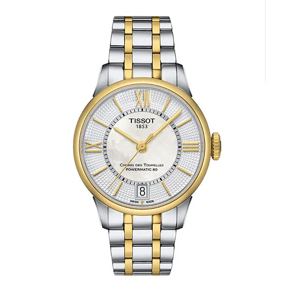 Đồng Hồ Nữ Tissot T-Classic Mother Of Pearl Dial Ladies Watch T099.207.22.118.00 Màu Demi (Vàng-Bạc) - Đồng hồ - Vua Hàng Hiệu