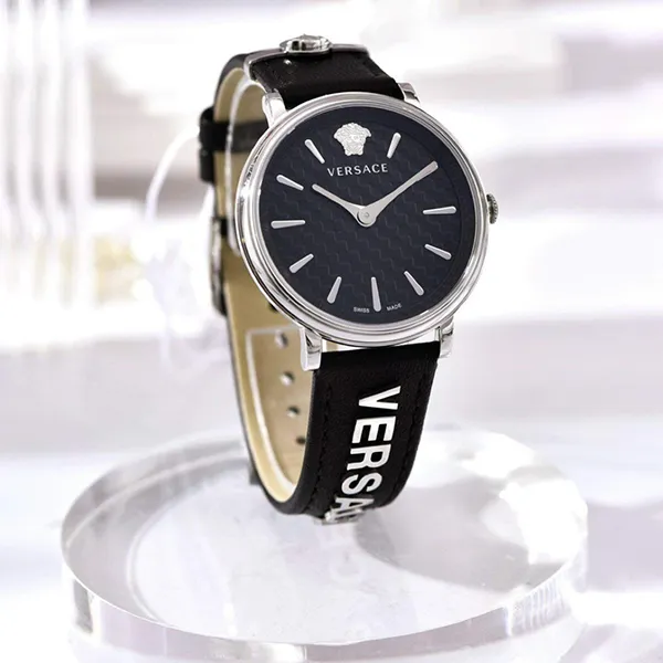 Đồng Hồ Nữ Versace V-Circle Strap Watch VE8104122 Màu Đen Bạc - Đồng hồ - Vua Hàng Hiệu