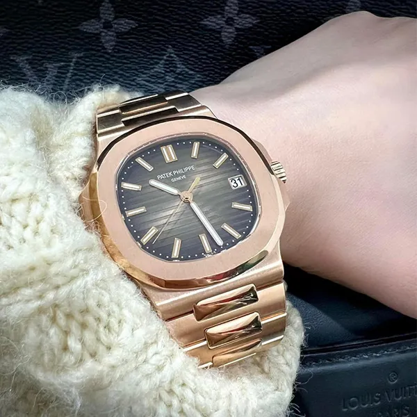 Đồng Hồ Nam Patek Philippe Nautilus 5711/1R Rose Gold Màu Vàng Hồng - Đồng hồ - Vua Hàng Hiệu
