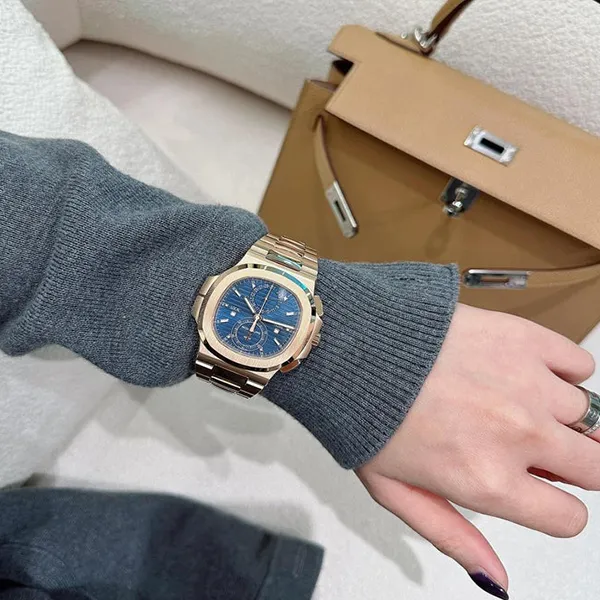 Đồng Hồ Patek Philippe Nautilus 5990/1R Màu Vàng Hồng Phối Xanh - Đồng hồ - Vua Hàng Hiệu