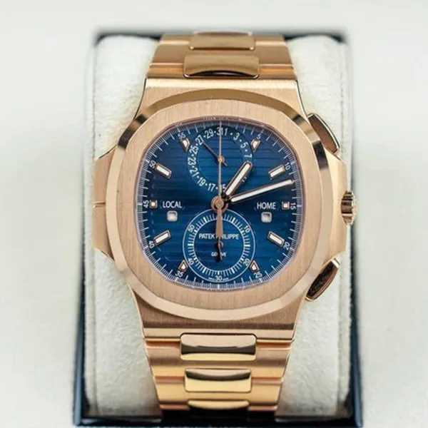 Đồng Hồ Patek Philippe Nautilus 5990/1R Màu Vàng Hồng Phối Xanh - Đồng hồ - Vua Hàng Hiệu