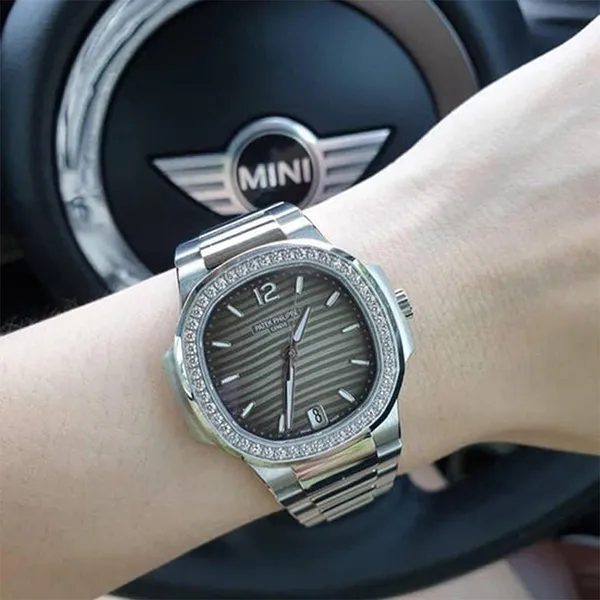 Đồng Hồ Nữ Patek Philippe Nautilus Grey 7118/1200A Màu Bạc Xám - Đồng hồ - Vua Hàng Hiệu