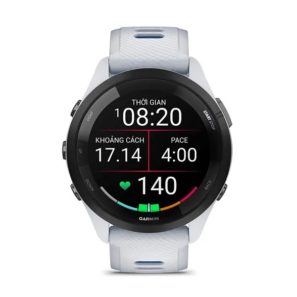 Đồng Hồ Thông Minh Garmin Forerunner 265 Màu Trắng - Đồng hồ - Vua Hàng Hiệu