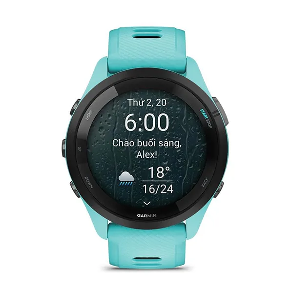 Đồng Hồ Thông Minh Garmin Forerunner 265 Màu Xanh Ngọc
