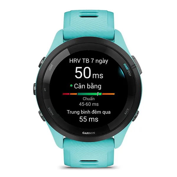 Đồng Hồ Thông Minh Garmin Forerunner 265 Màu Xanh Ngọc
