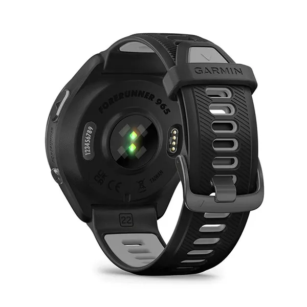 Đồng Hồ Thông Minh Garmin Forerunner 965 Black/Powder Gray Silicone Band Màu Đen - Đồng hồ - Vua Hàng Hiệu