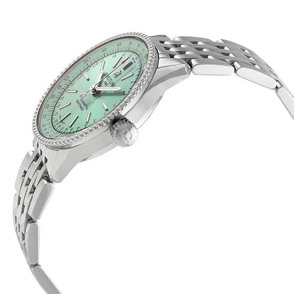 Đồng Hồ Unisex Breitling Navitimer Automatic Chronometer Green Dial Watch A17395361L1A1 Màu Bạc Xanh - Đồng hồ - Vua Hàng Hiệu