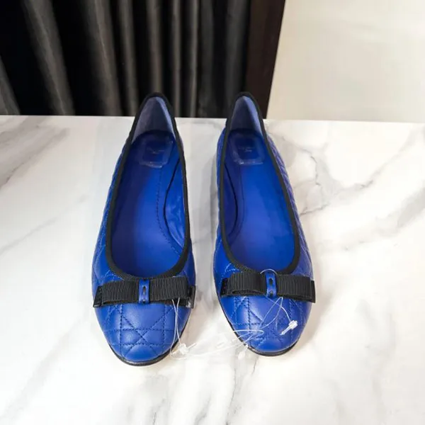 Giày Bệt Nữ Dior Blue Doll Shoes Màu Xanh Blue Size 39 - Giày - Vua Hàng Hiệu