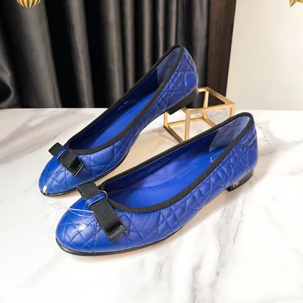 Giày Bệt Nữ Dior Blue Doll Shoes Màu Xanh Blue Size 39 - Giày - Vua Hàng Hiệu