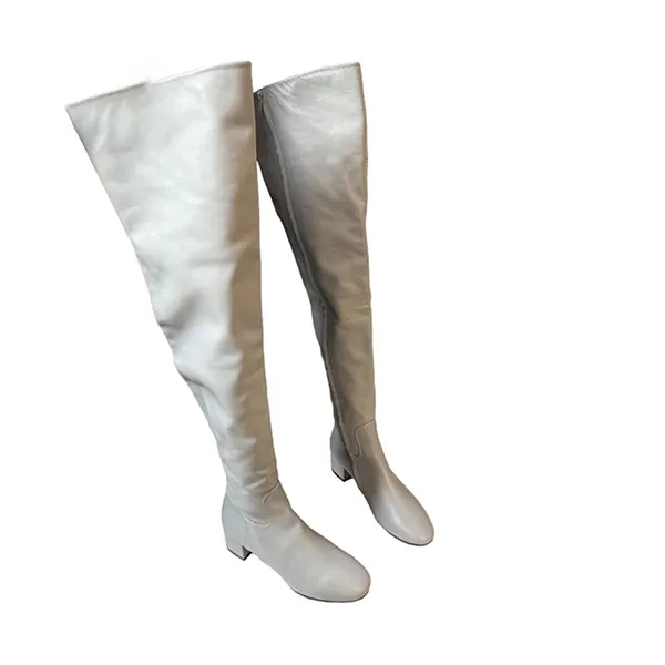 Giày Boot Nữ Balenciaga High Màu Ghi Size 37
