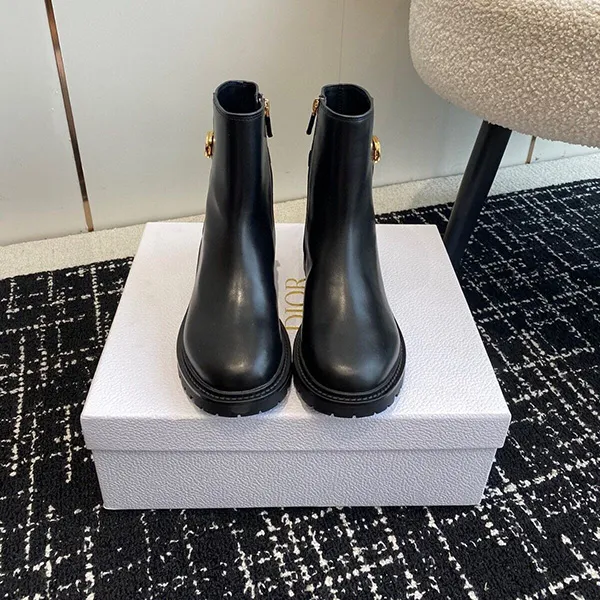 Giày Boot Nữ Dior Winter Màu Đen Size 35 - Giày - Vua Hàng Hiệu