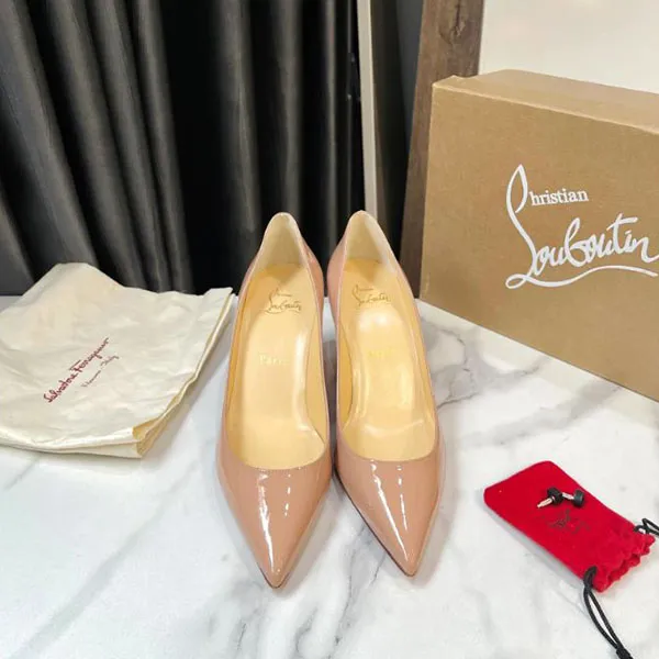 Giày Cao Gót Nữ Christian Louboutin Apostrophy Pointed Red Sole Pump Màu Hồng Size 37 - Giày - Vua Hàng Hiệu