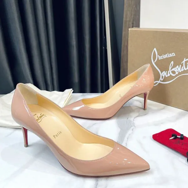 Giày Cao Gót Nữ Christian Louboutin Apostrophy Pointed Red Sole Pump Màu Hồng Size 37 - Giày - Vua Hàng Hiệu