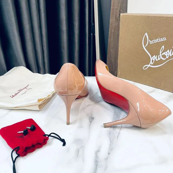 Giày Cao Gót Nữ Christian Louboutin Apostrophy Pointed Red Sole Pump Màu Hồng Size 37 - Giày - Vua Hàng Hiệu