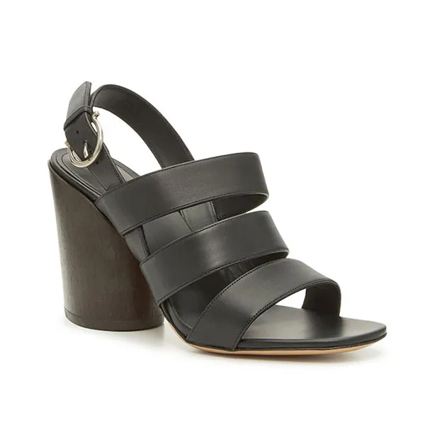 Giày Cao Gót Nữ Salvatore Ferragamo Trezzie Sandals Black Màu Đen Size 5 - Giày - Vua Hàng Hiệu