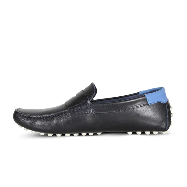 Giày Lười Nam Lacoste Concours 123 1 CMA Men’s Leather Loafers 745CMA0032J18 Màu Xanh Đen Size 39.5