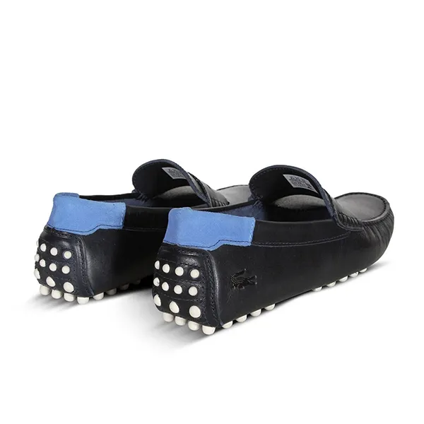 Giày Lười Nam Lacoste Concours 123 1 CMA Men’s Leather Loafers 745CMA0032J18 Màu Xanh Đen Size 39.5
