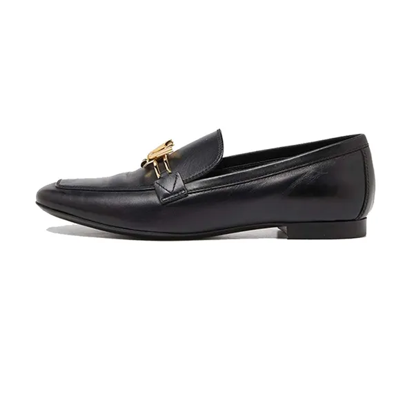 Giày Lười Nam Louis Vuitton LV Black Leather Upper Case Loafers Màu Đen Size 38.5 - Giày - Vua Hàng Hiệu