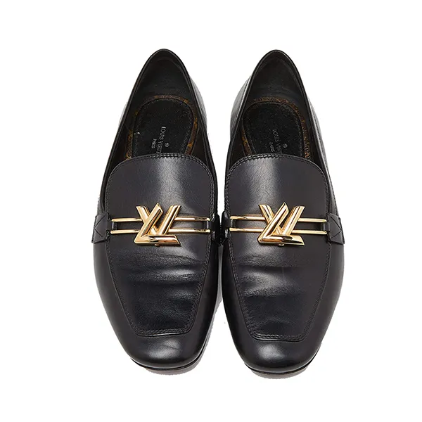 Giày Lười Nam Louis Vuitton LV Black Leather Upper Case Loafers Màu Đen Size 38.5 - Giày - Vua Hàng Hiệu