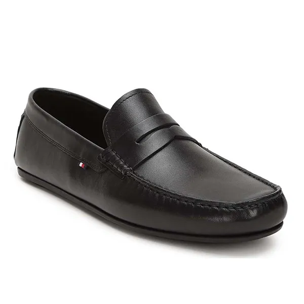 Giày Lười Nam Tommy Hilfiger Men's Black Loafers Màu Đen Size 41 - 1