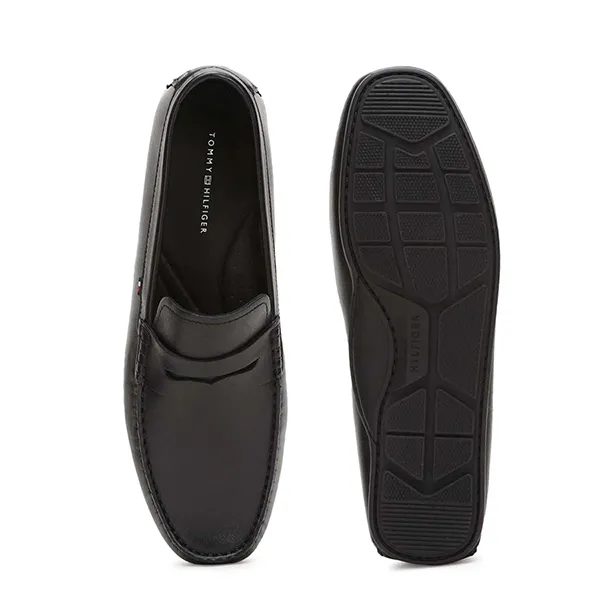 Giày Lười Nam Tommy Hilfiger Men's Black Loafers Màu Đen Size 41 - 4