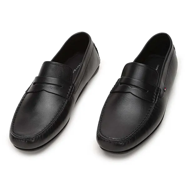 Giày Lười Nam Tommy Hilfiger Men's Black Loafers Màu Đen Size 41 - 3