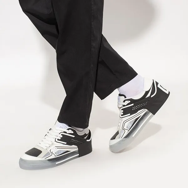 Giày Sneaker Nam Dolce & Gabbana D&G CS1973 AY009 8B979 Màu Đen Bạc Size 41 - 1