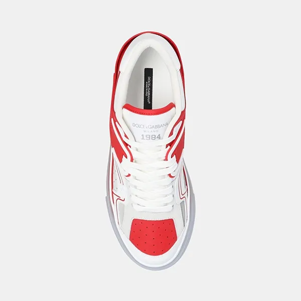 Giày Sneaker Nam Dolce & Gabbana D&G Red Custom CS1973 AY009 8B571 Màu Trắng Đỏ Size 41