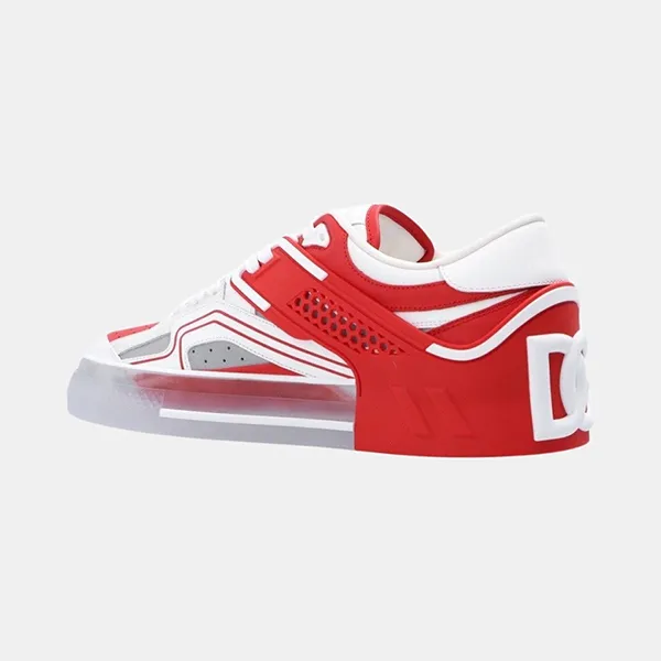 Giày Sneaker Nam Dolce & Gabbana D&G Red Custom CS1973 AY009 8B571 Màu Trắng Đỏ Size 41