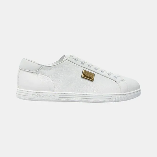 Giày Sneaker Nam Dolce & Gabbana D&G Saint Tropez Plaque White CS1735 AN990 80002 Màu Trắng Size 5.5 - 1