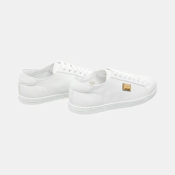 Giày Sneaker Nam Dolce & Gabbana D&G Saint Tropez Plaque White CS1735 AN990 80002 Màu Trắng Size 5.5 - 4
