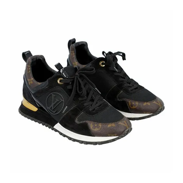 Giày Sneaker Nữ Louis Vuitton LV Run Away Marathon Running 1A3CVZ Màu Nâu Đen Size 35.5