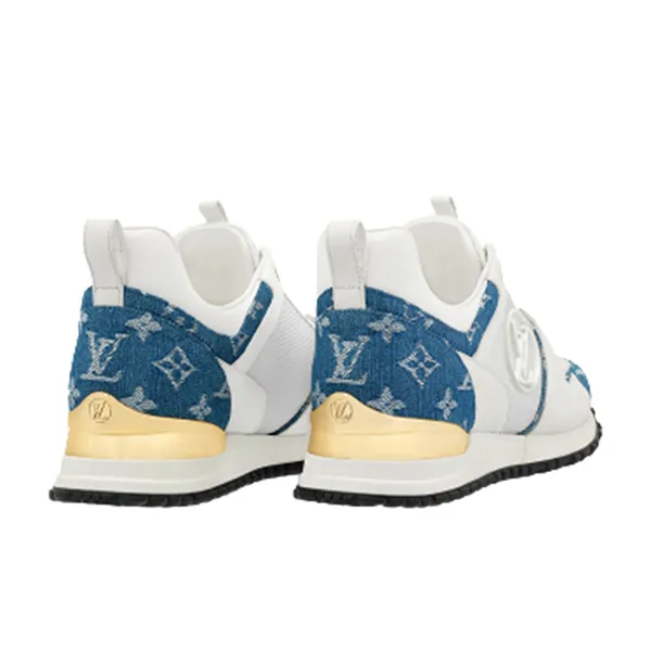 Giày Sneaker Nữ Louis Vuitton LV Run Away Trainer Denim Blue 1A4WP4 Màu Trắng Xanh Size 36.5