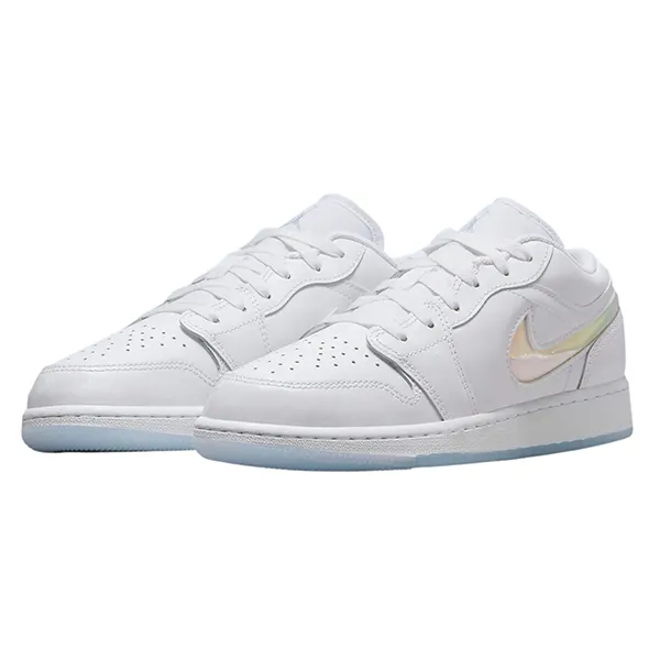 Giày Thể Thao Nike Air Jordan 1 Low Glitter Swoosh FQ9112-100 Màu Trắng Size 36.5 - Giày - Vua Hàng Hiệu