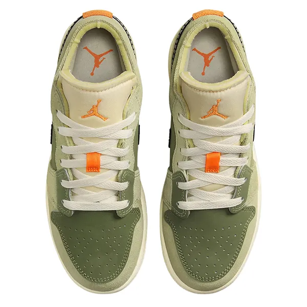Giày Thể Thao Nike Air Jordan 1 Low SE Craft Light Olive (GS) - FD9092-300 Màu Xanh Size 38.5 - Giày - Vua Hàng Hiệu