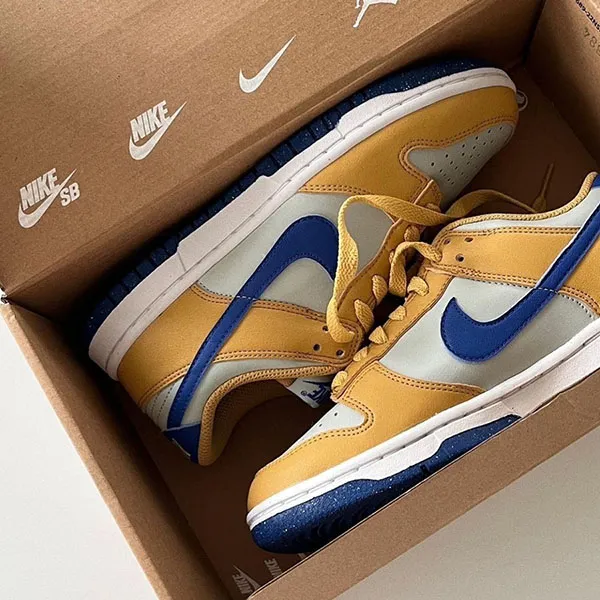 Giày Thể Thao Nike Dunk Low Next Nature Wheat Gold Royal DN1431-700 Màu Vàng Size 38 - Giày - Vua Hàng Hiệu