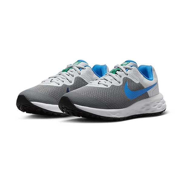 Giày Thể Thao Nike Revolution 6 Older Kids' Road Running Shoes DD1096-008 Màu Ghi Xám Size 36