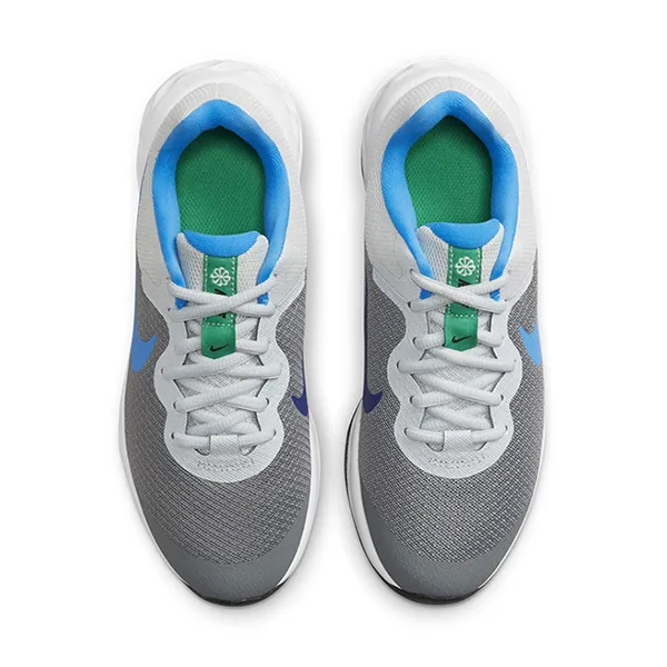 Giày Thể Thao Nike Revolution 6 Older Kids' Road Running Shoes DD1096-008 Màu Ghi Xám Size 36