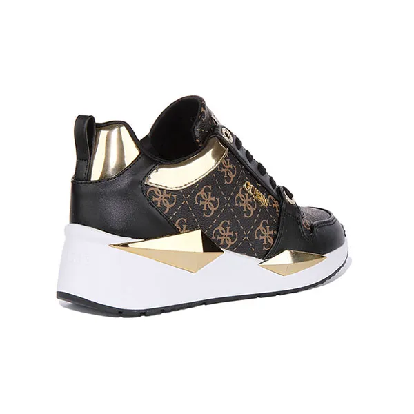 Giày Thể Thao Nữ Guess FL5TLYFAL12 Tallyn Active Lady Trainer In Brown Black Màu Đen Nâu Size 38 - Giày - Vua Hàng Hiệu