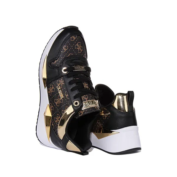 Giày Thể Thao Nữ Guess FL5TLYFAL12 Tallyn Active Lady Trainer In Brown Black Màu Đen Nâu Size 38 - Giày - Vua Hàng Hiệu