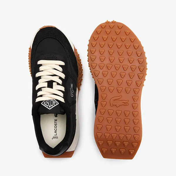 Giày Thể Thao Nữ Lacoste Women’s Mixed Material L-Spin Deluxe 3.0 Trainers 46SFA0081 Màu Đen Size 39.5 - Giày - Vua Hàng Hiệu