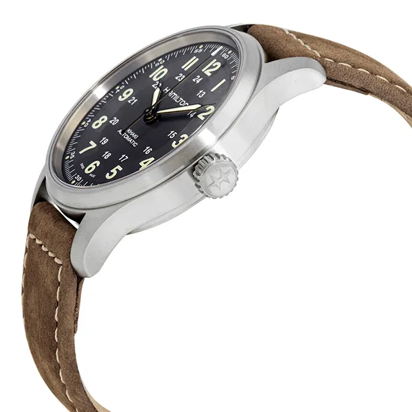 Đồng Hồ Nam Hamilton Khaki Field Automatic Black Dial Men's Watch H70545550 Màu Nâu - Đồng hồ - Vua Hàng Hiệu