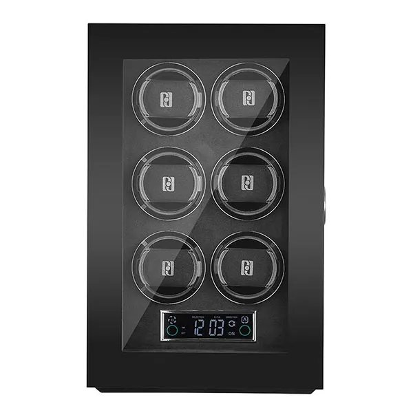 Hộp Xoay Đồng Hồ Paul Design Gentlemen 6 (Fingerprint) Màu Đen